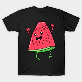 Kawaii Cartoon Watermelon T-Shirt